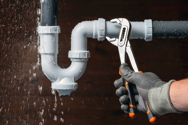 Professional Emergency Plumber technician working in Hampton, IL